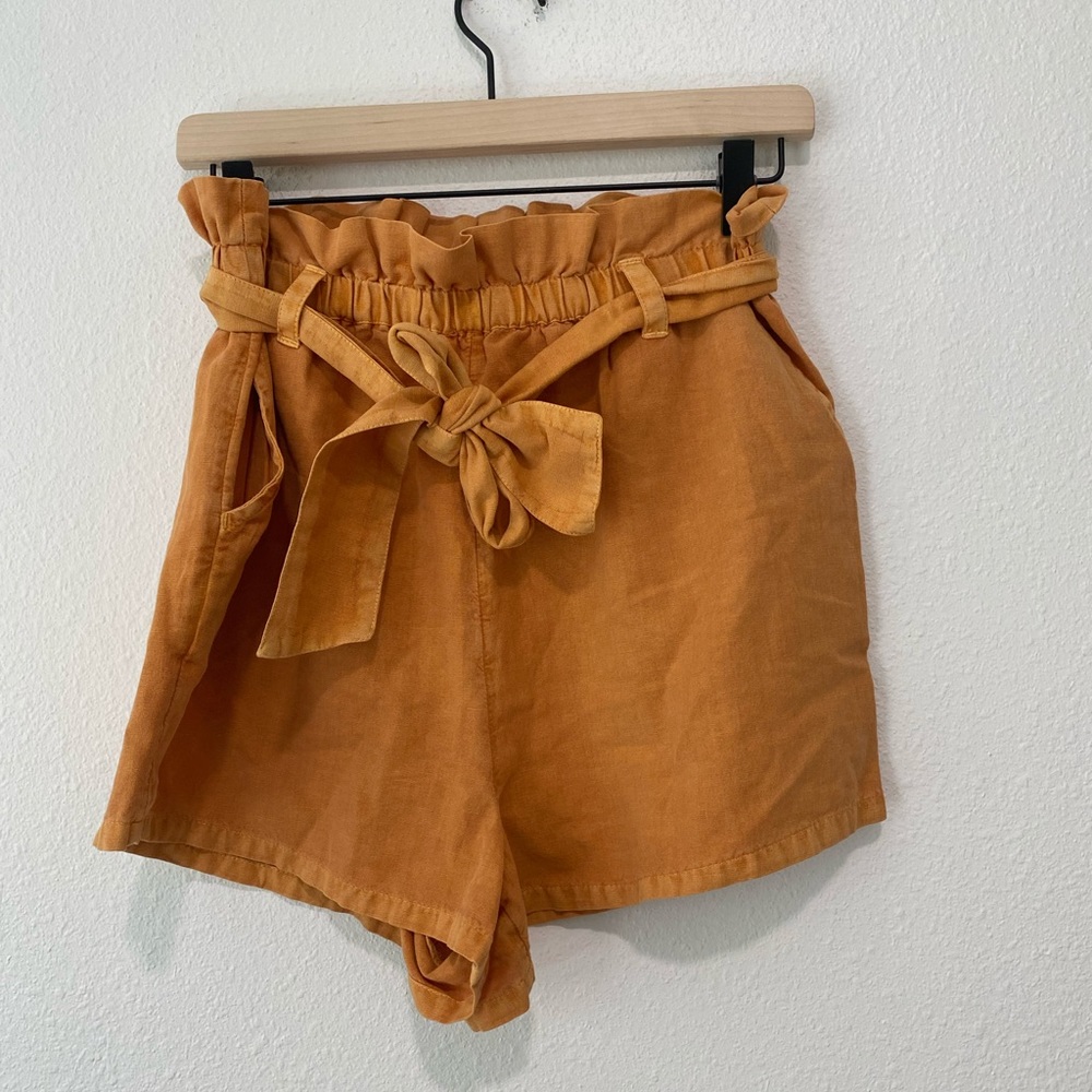 Women’s O’Neil Faded Orange Paper Bag Short SZ L